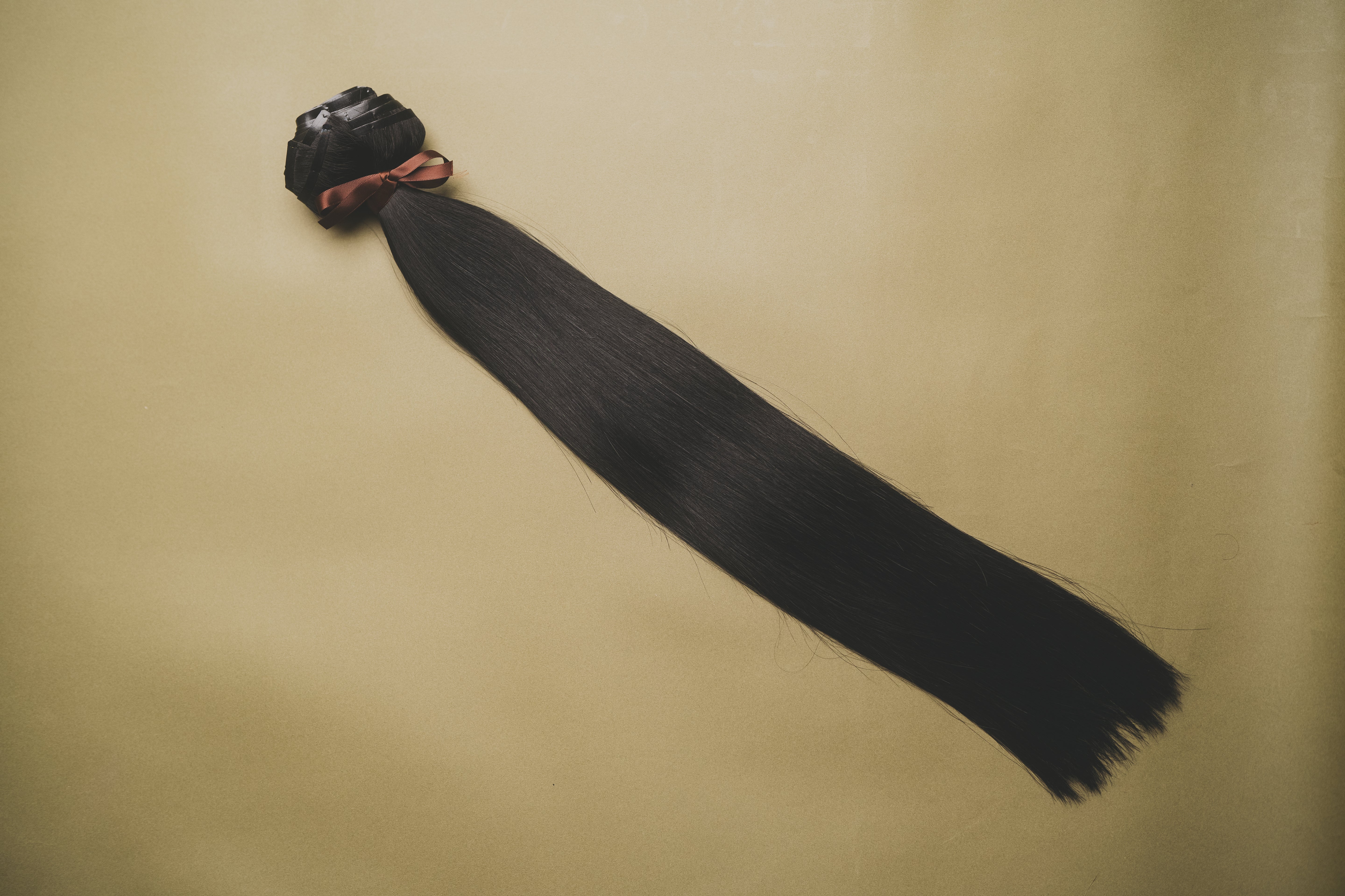 Velvet Black (#1) - Slavic Clip-In Extensions