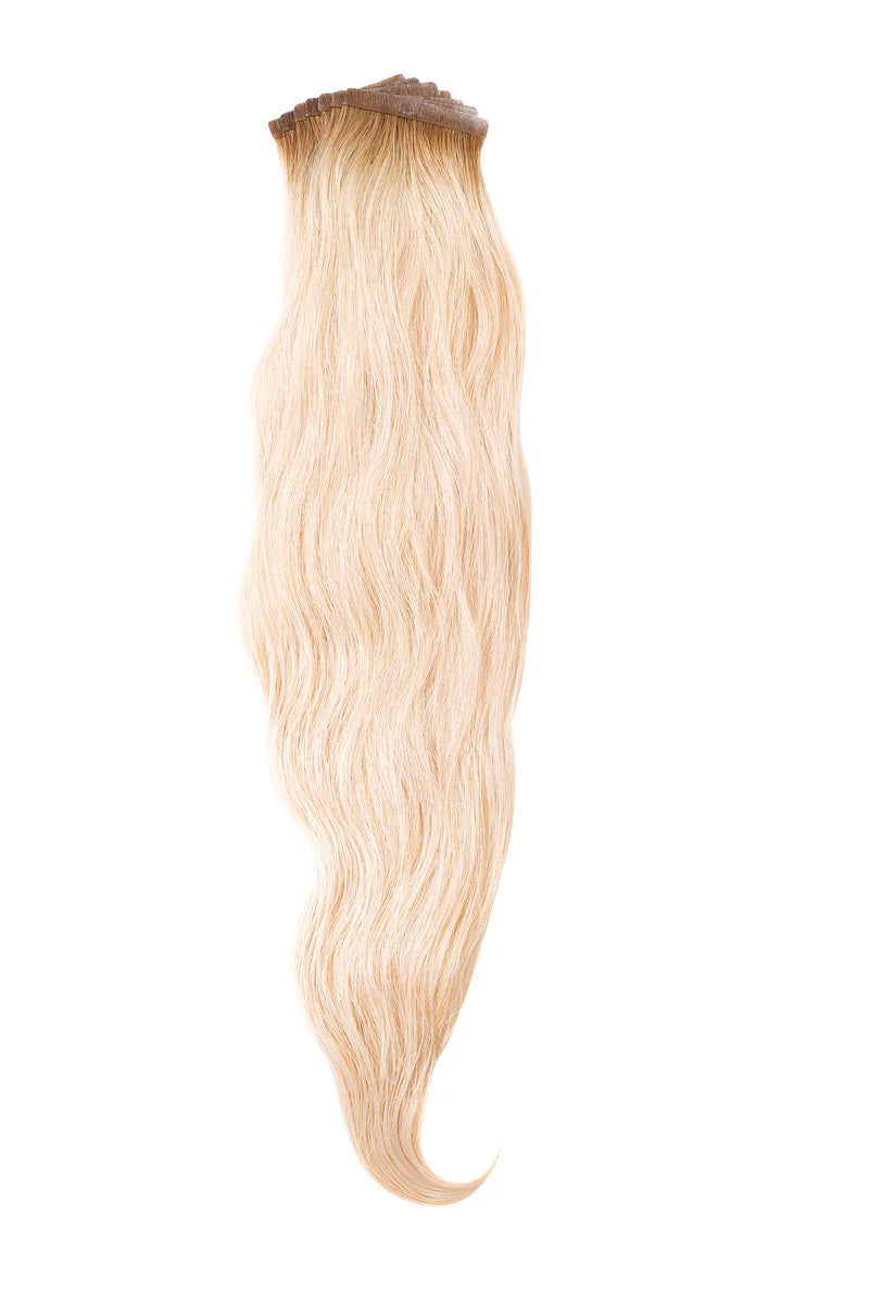 Perlino Cappuccino Extra Foam #11 hand-tied tape-in hair extensions — shade swatch
