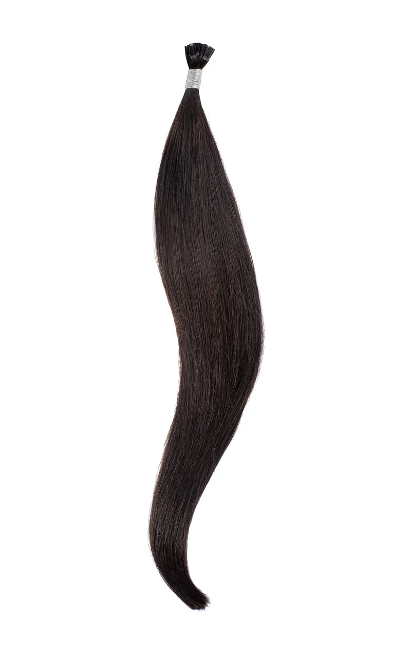 Perlino Misty Meadow #1b Signature K-tip hair extensions — shade swatch