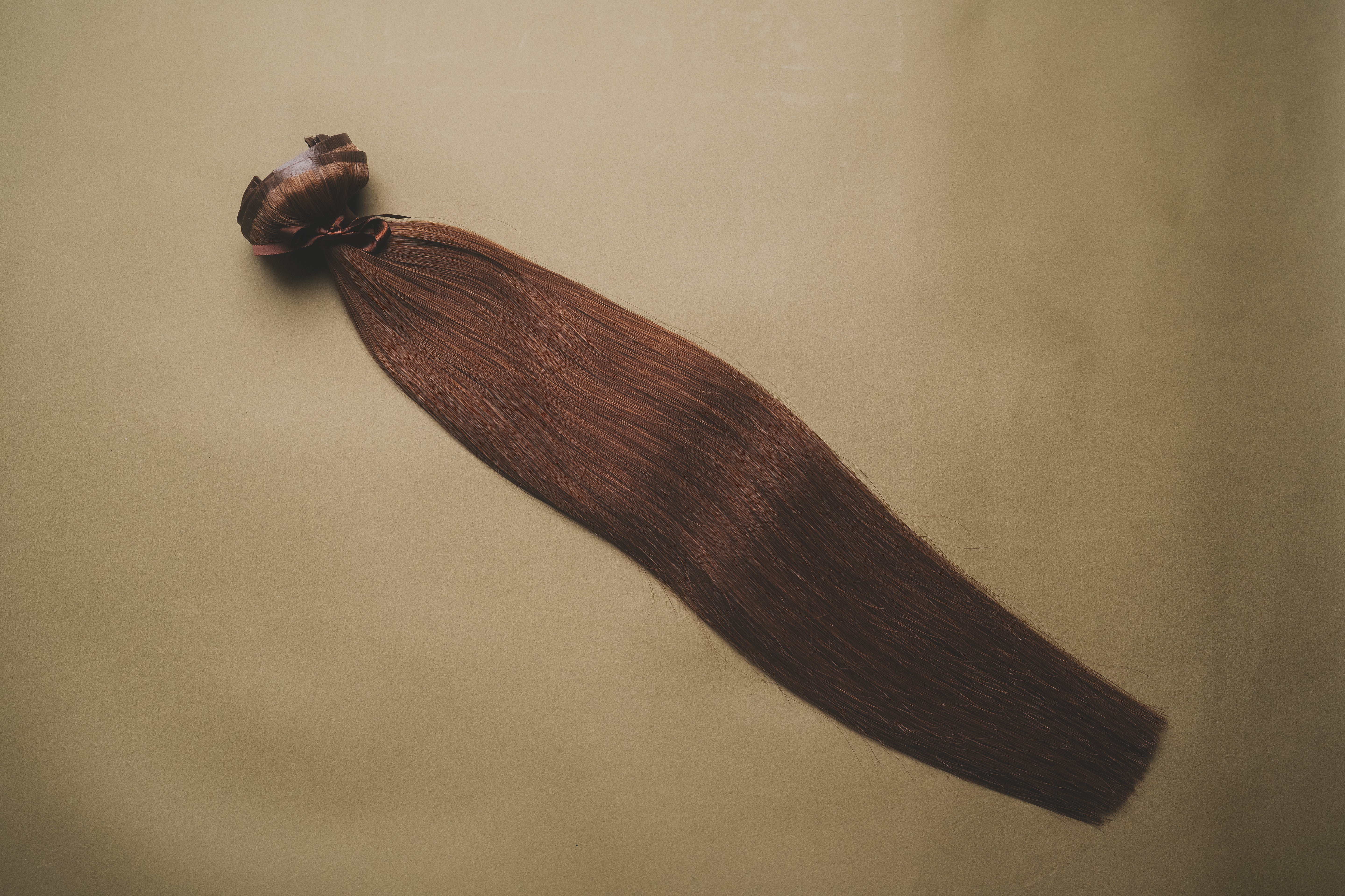 Caramel Medium Brown (#2h) - Slavic Clip-In Extensions