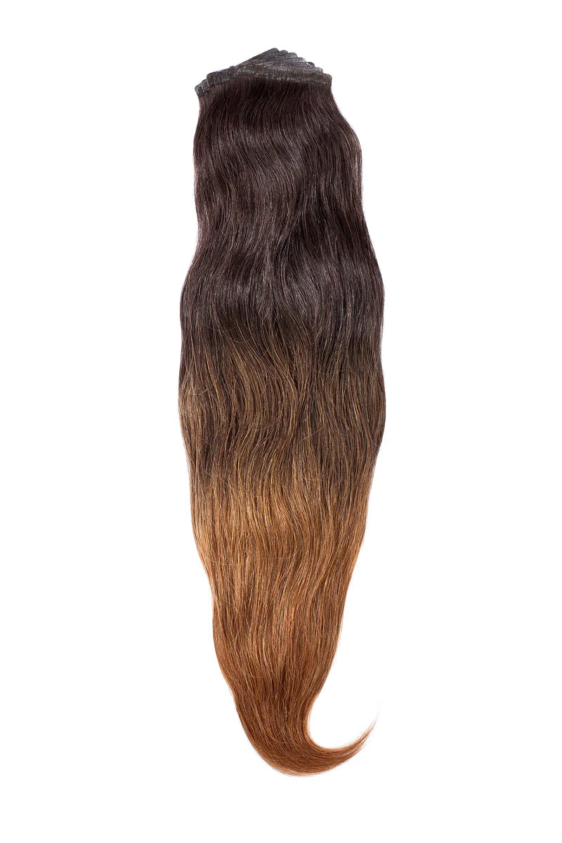Perlino Buttery Croissant #6b hand-tied tape-in hair extensions — shade swatch