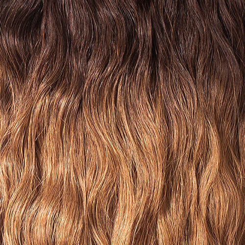 Perlino Warm Suede Boots #5 hand-tied tape-in hair extensions