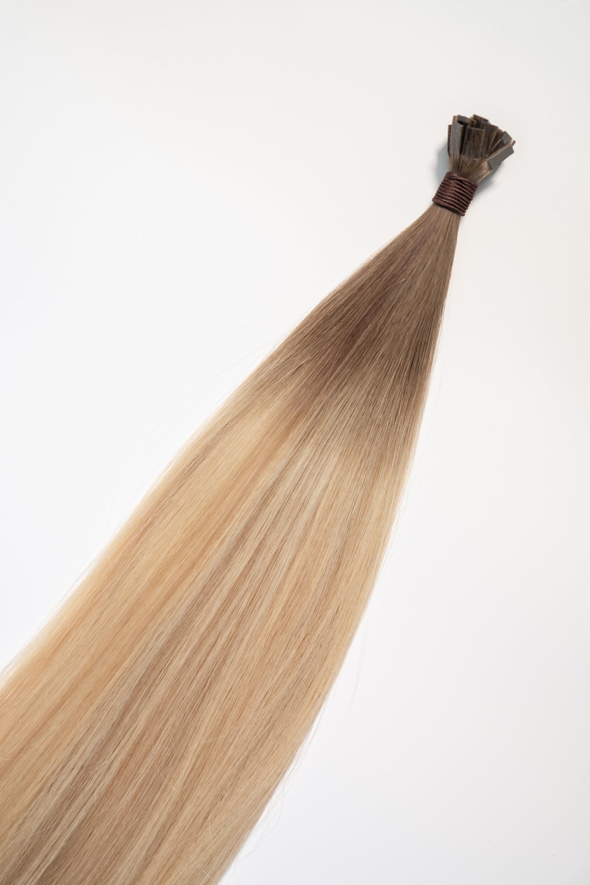 Perlino (#13) Earthy Elegance Blonde Signature K-Tip hair extensions