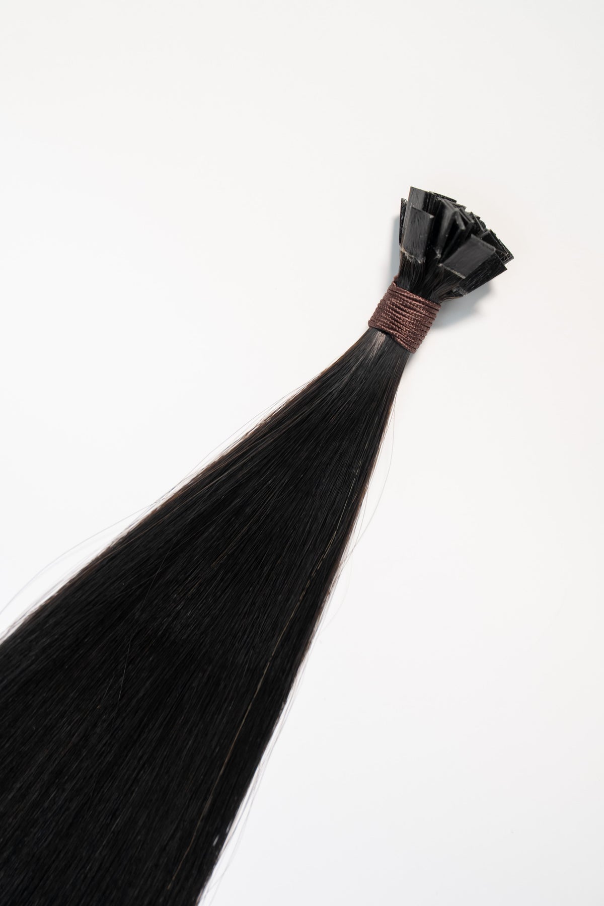 Perlino (#2) Velvety Woodsy Brown Signature K-Tip hair extensions