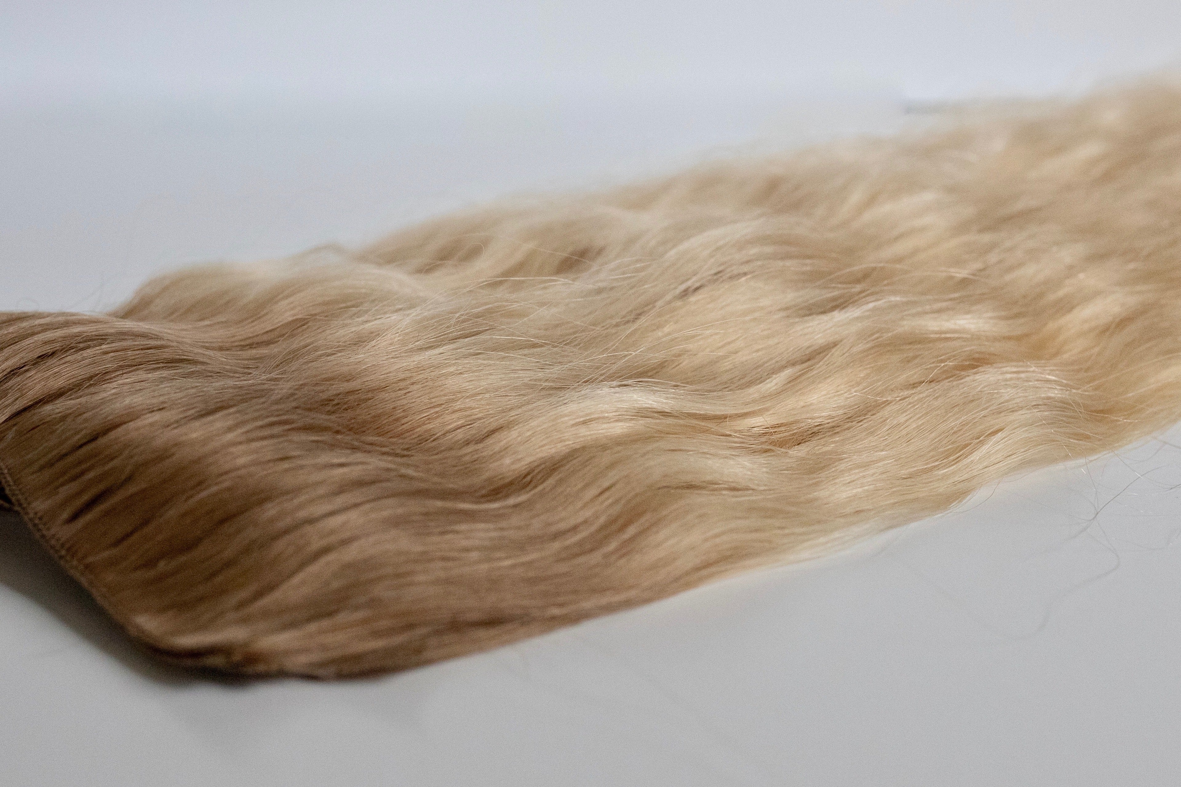 Beach Wave Hand Tied Weft - 10N (Lightest Neutral Blonde)